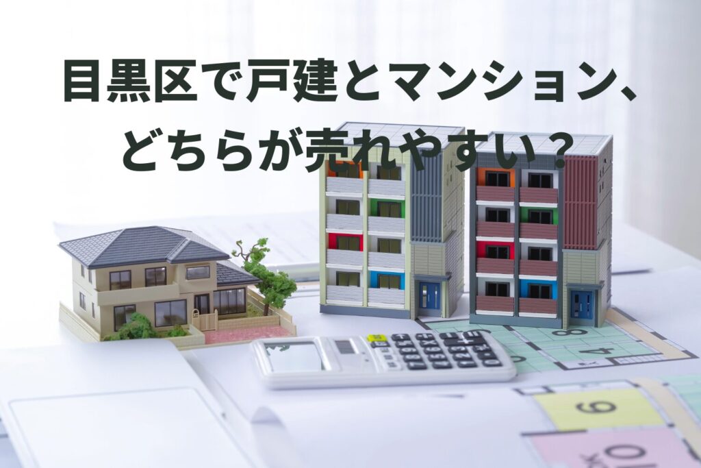 目黒区で戸建とマンション、売れやすいのはどっち？売却スピードと判断ポイントを比較